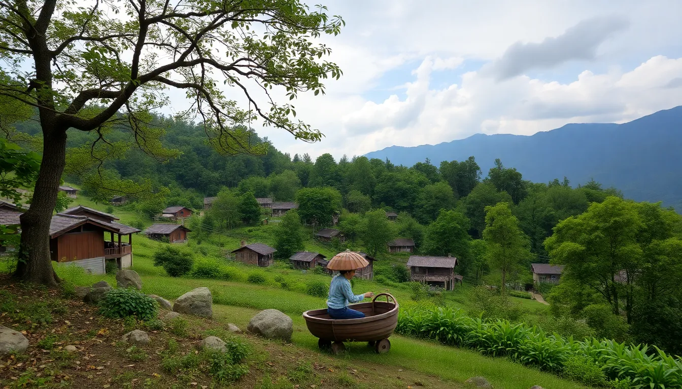 Không gian quán ăn địa phương ấm cúng và thân thiện