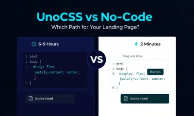 UnoCSSとノーコードLPを比較｜6時間か2分か？