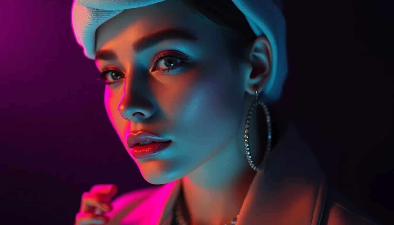AI influencer portrait