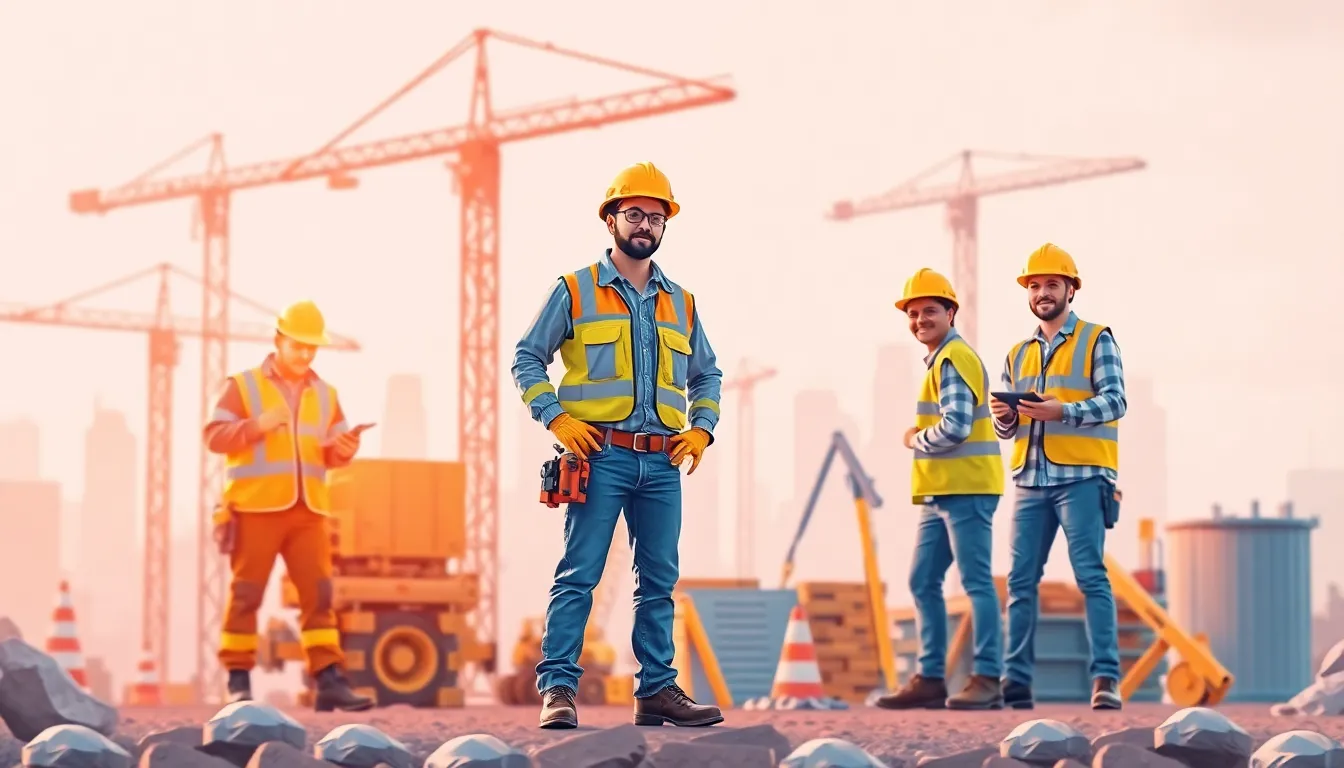 Construction worker illustration