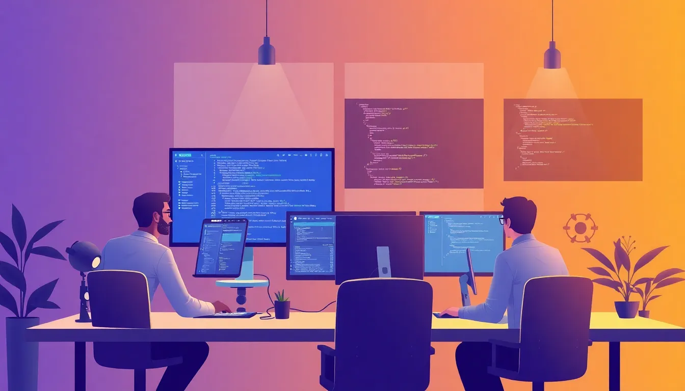Software developer illustration