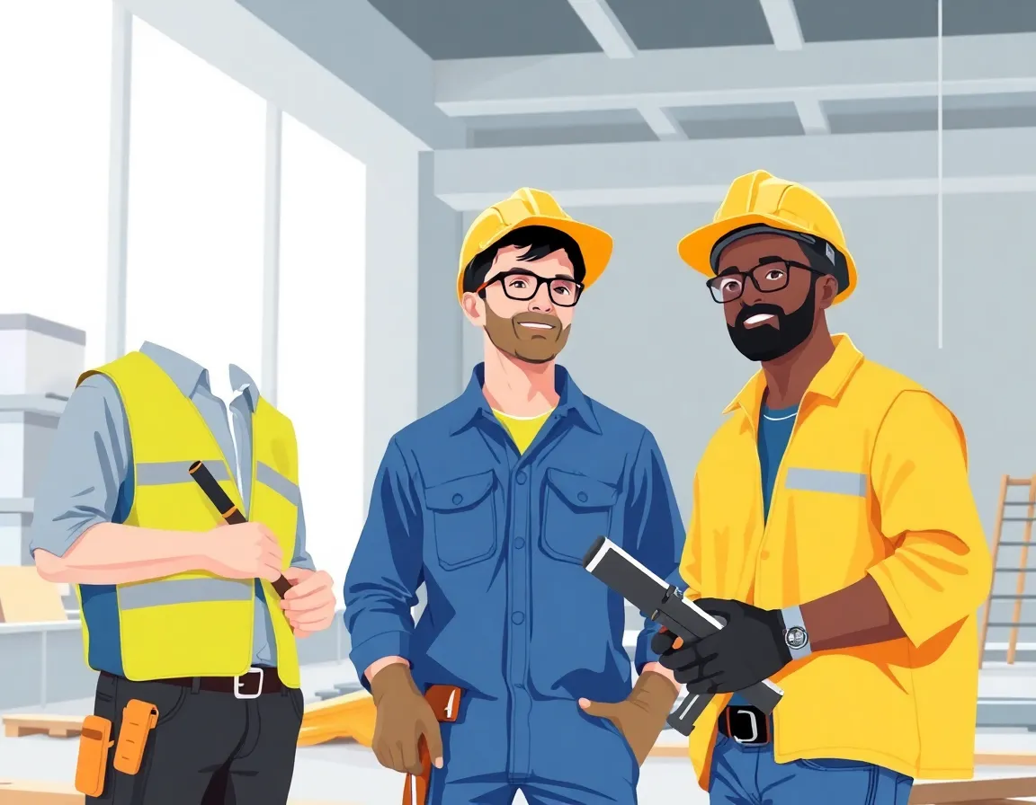 Skilled trades illustration