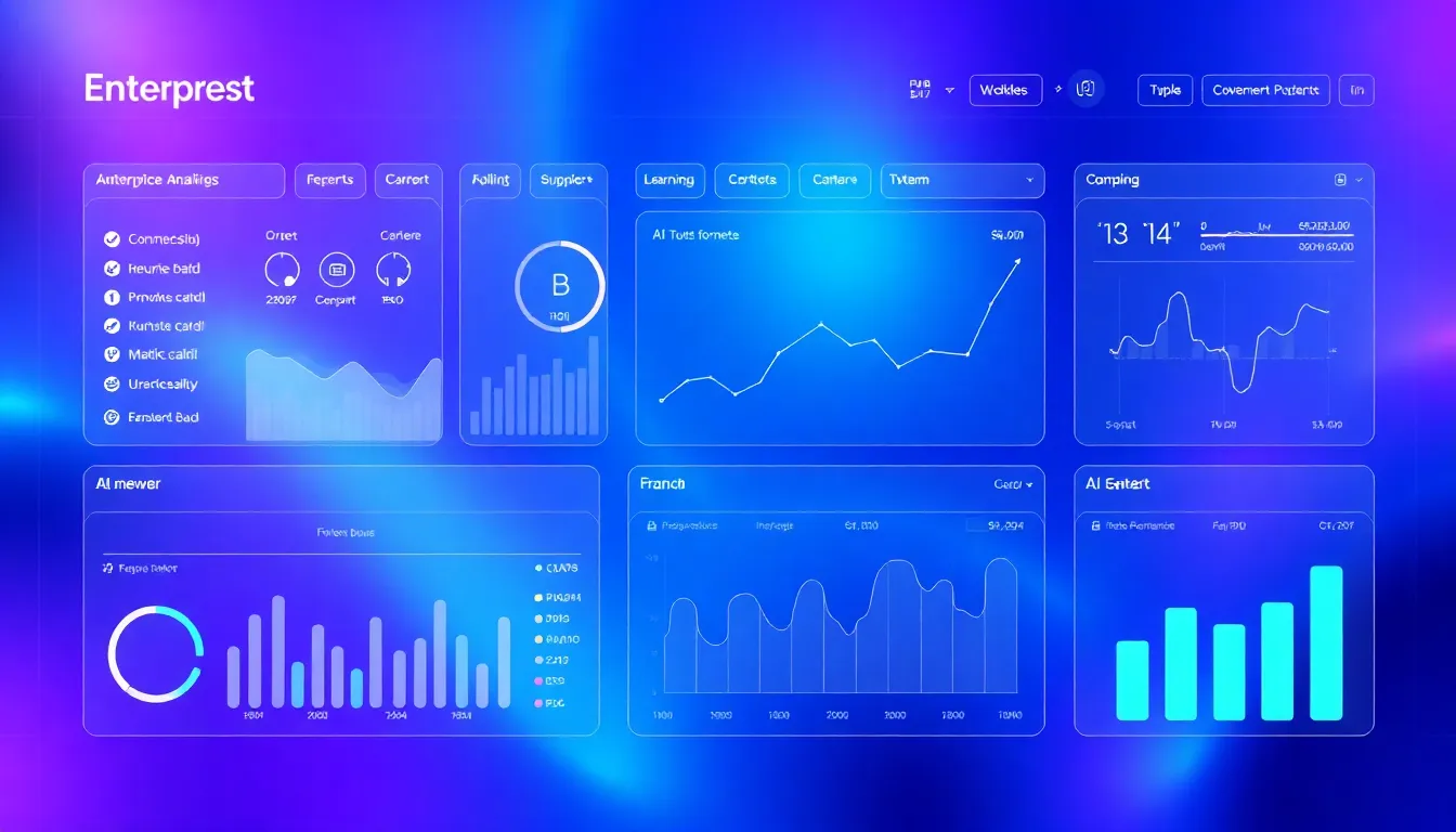 Futuristic dashboard illustration