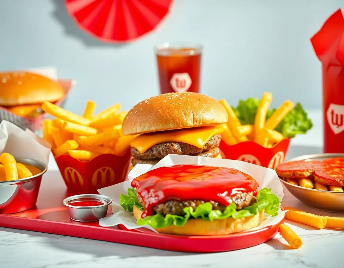Appetizing fast-food reward visual