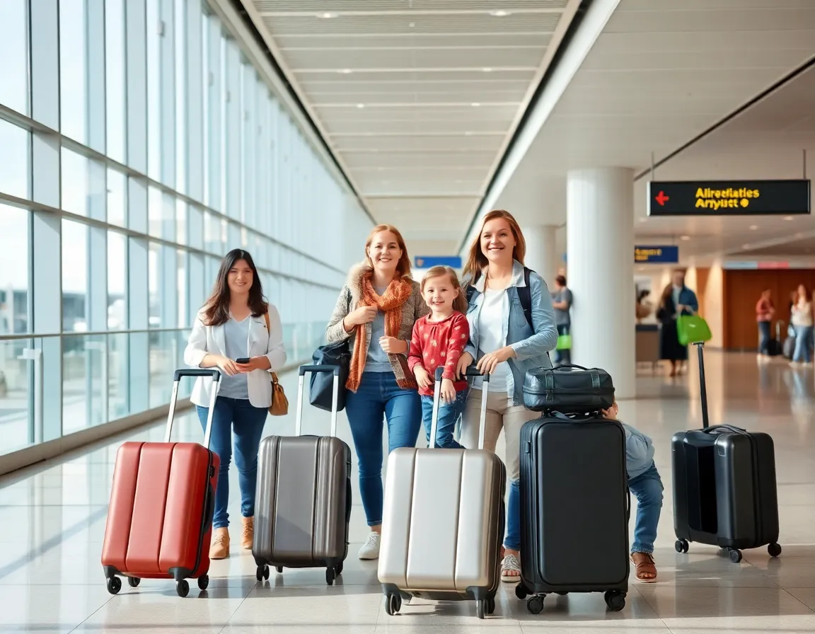 Happy travelers