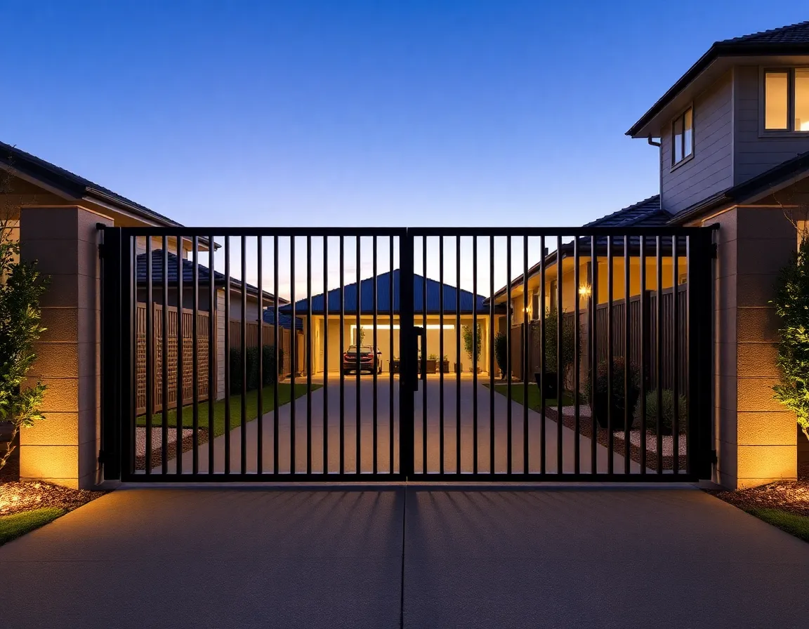 Modern driveway gate installation in Melbourne