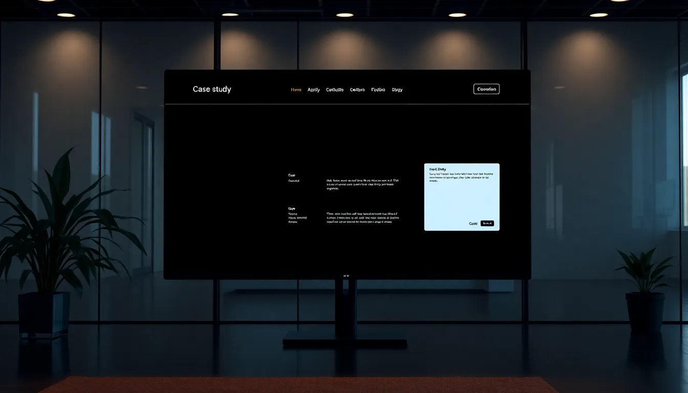 Website case study visual