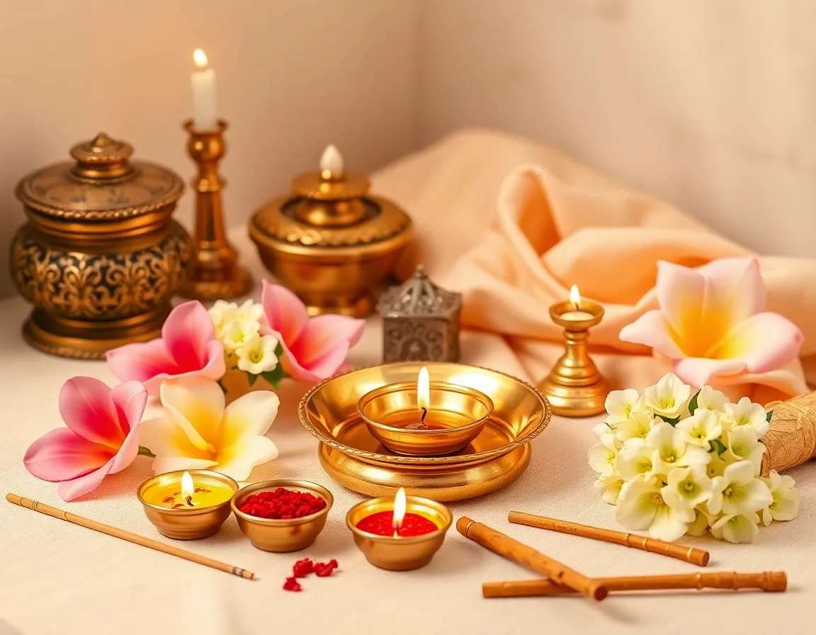 Sacred pooja essentials