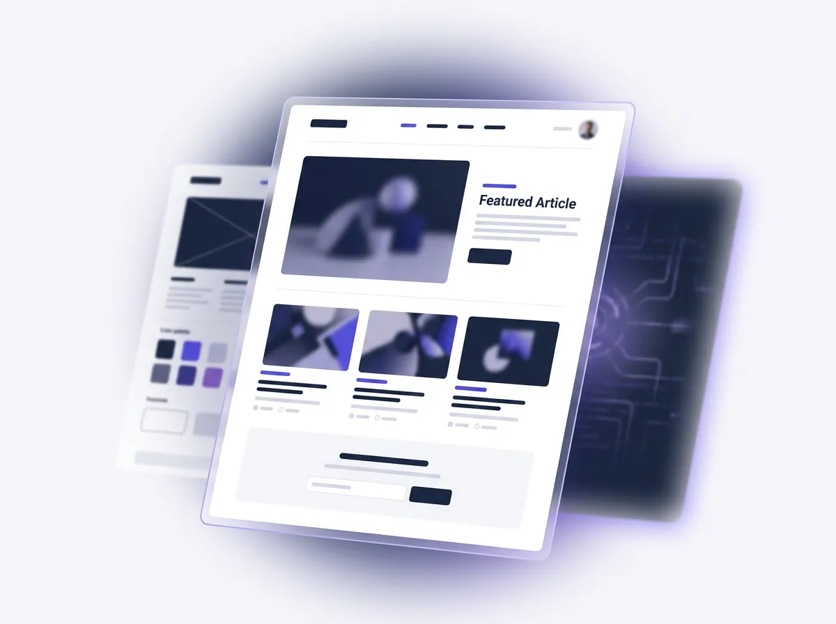 Build a blog website with AI