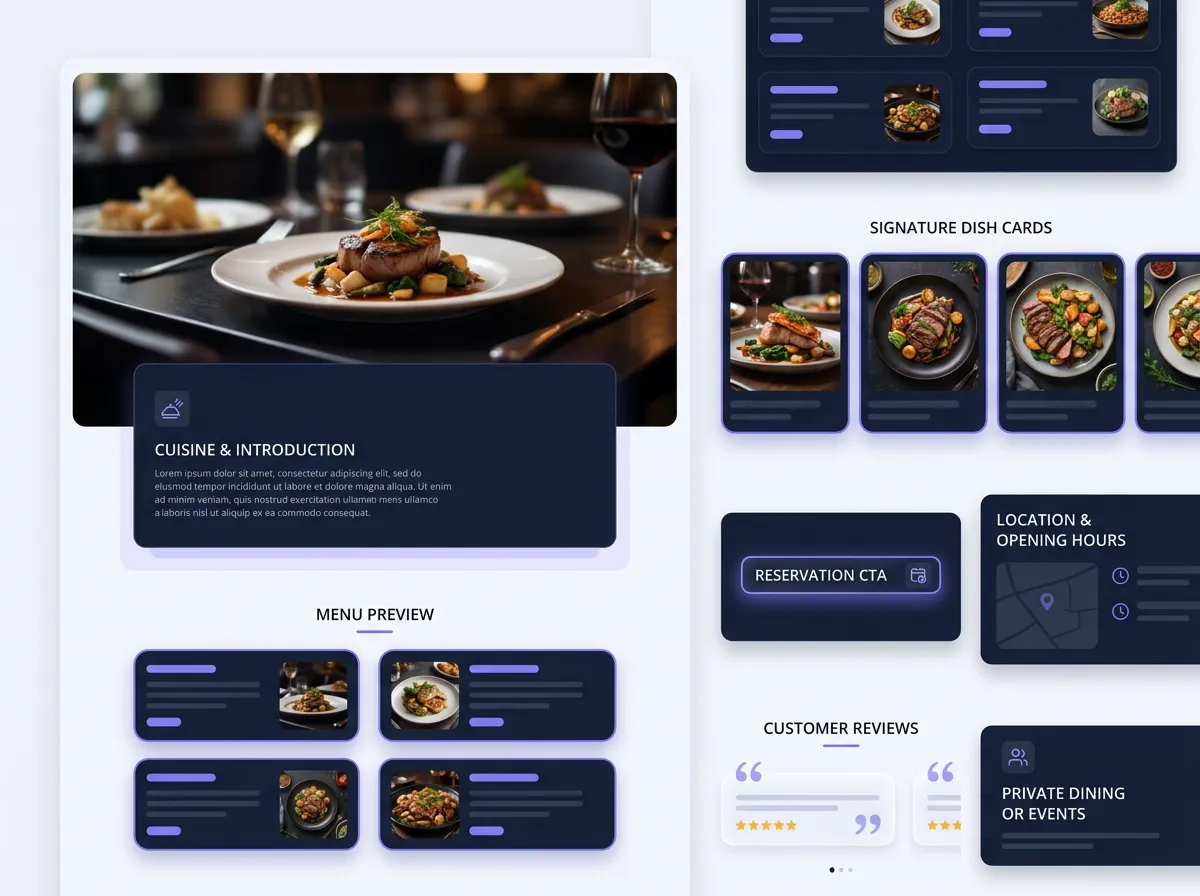 Create your restaurant website with AI