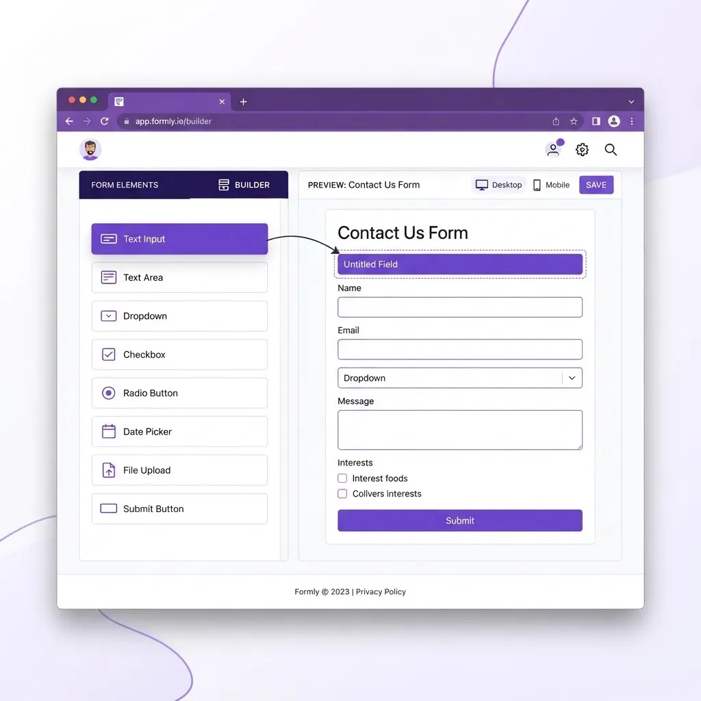 Criador de Formulários Web Gratuito