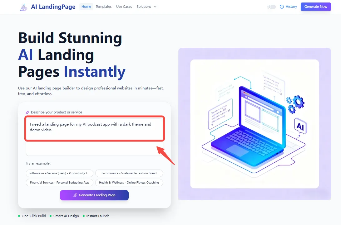 It's Landing-page.io