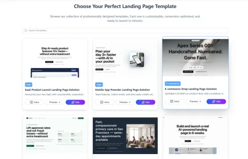 Landing-page.io has 20+ landing page examples