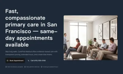 Educate patients and capture inquiries with HIPAA-friendly structure.