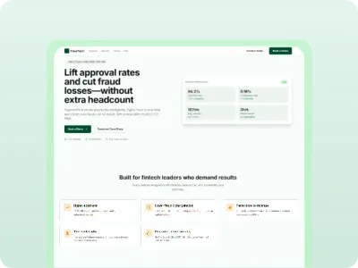 Fintech Demo Booking Landing Page Solution