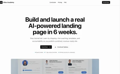 Landing Page Lösung für den Online-Kurs-Launch