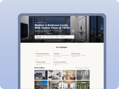 Real Estate Property Landing Page Solution
