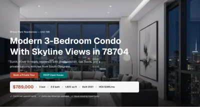 Immobilien-Landingpage-Lösung