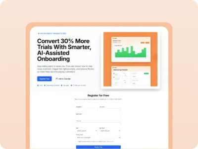 Webinar Registration Landing Page Solution