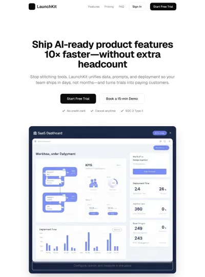 SaaS Product Launch Landing Page Solution