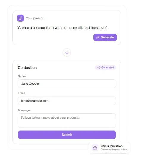 AI Form Maker interface