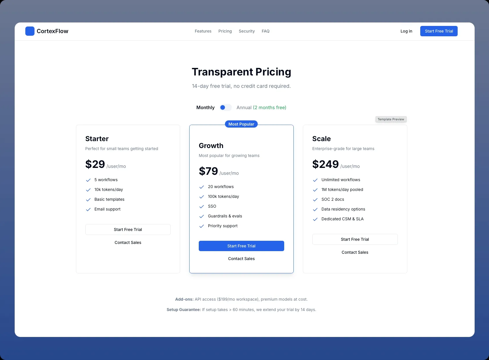 AI Tool Landing Page Solution