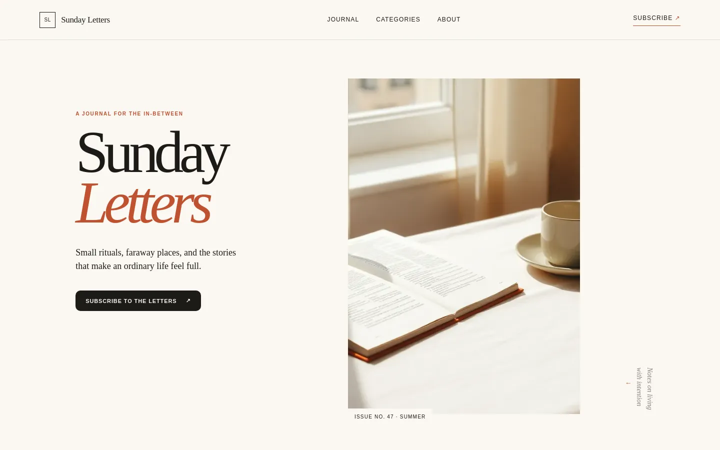 Personal Lifestyle Blog Template | AI-Powered Builder template preview