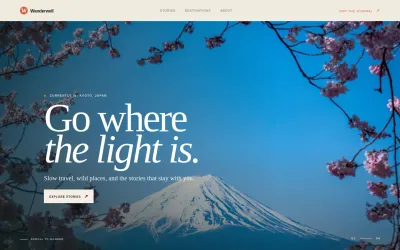Travel Story Blog Template | AI-Powered Builder preview