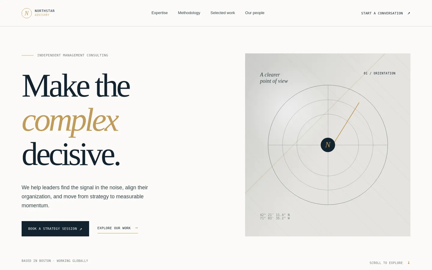 Consulting Firm Website Template | AI-Powered Builder template preview