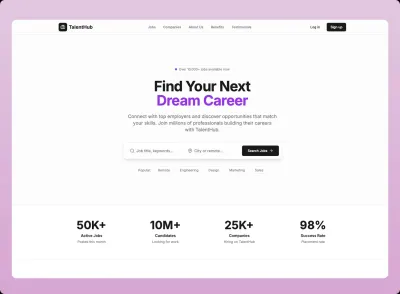 Recruiting & Job Platform Landing Page Solution preview