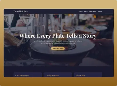 Restaurant Website Templates preview