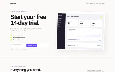 SaaS Free Trial Signup Template | AI-Powered Builder preview