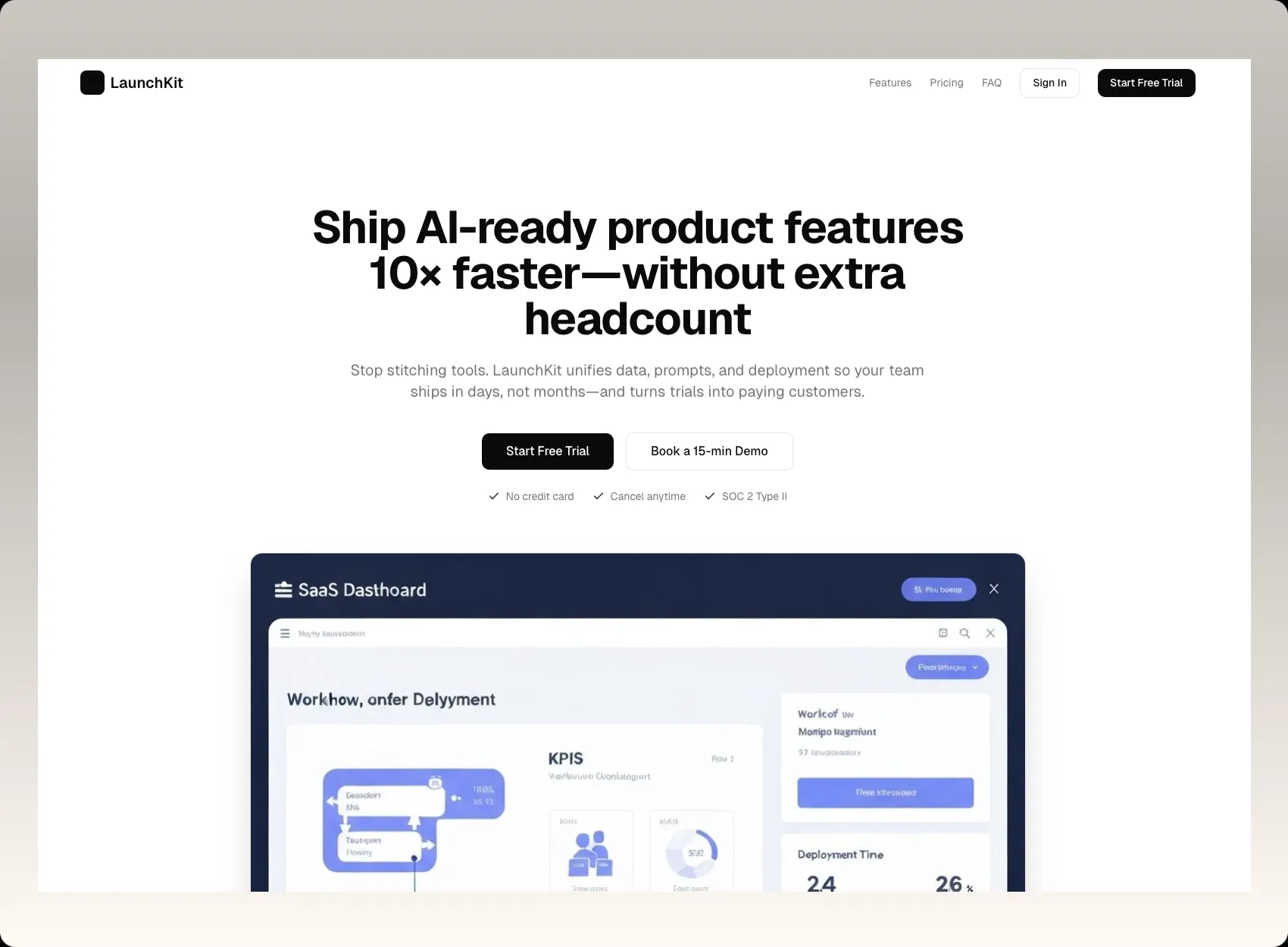 SaaS Product Launch Landing Page Solution