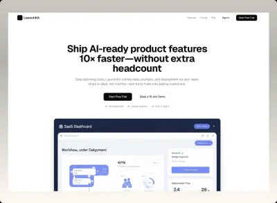 SaaS Product Launch Landing Page Solution preview