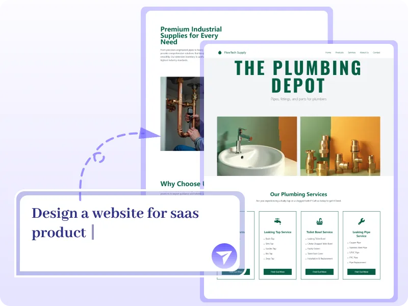 AI Website Builder for Instant Landing Pages