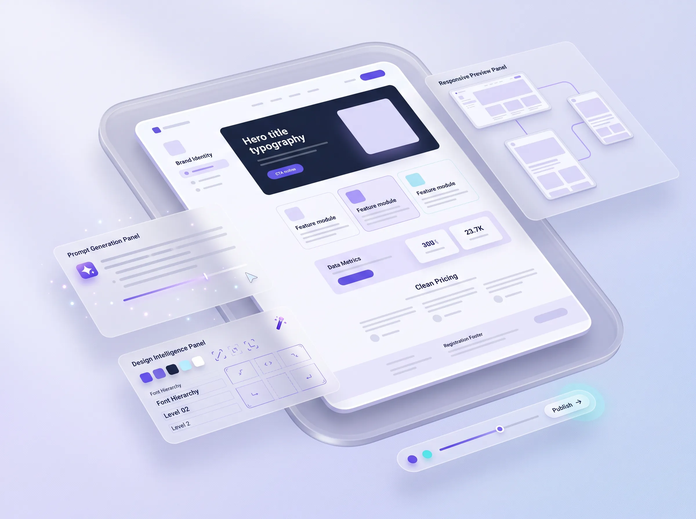 AI-generated landing page preview