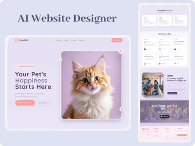 AI Website Design Tool Interface
