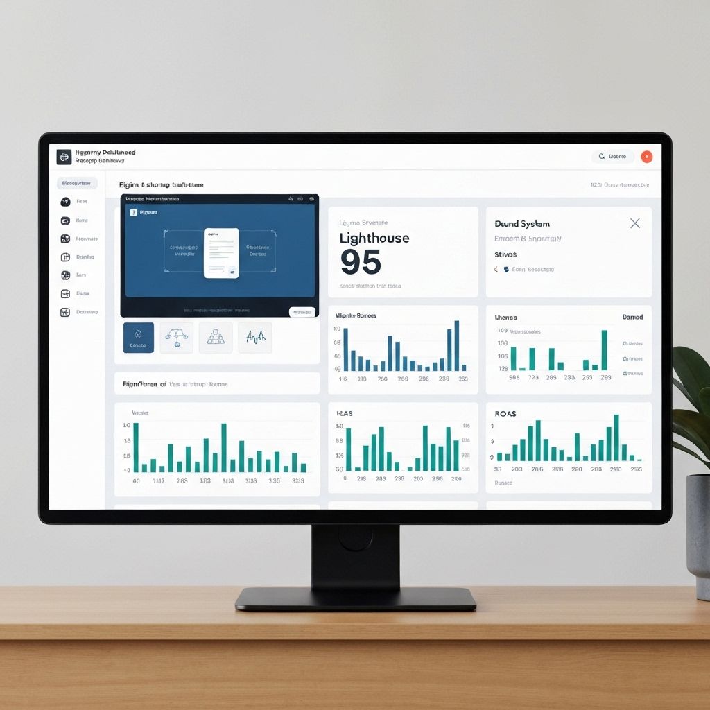 Northstar Studio brand system, web design, and growth metrics dashboard