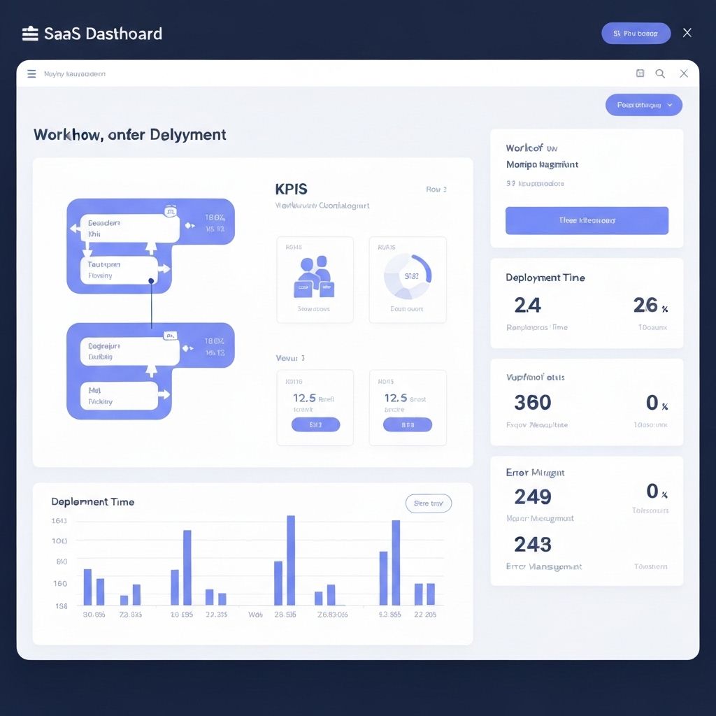LaunchKit dashboard showing workflow configuration, deployment metrics, and integration management