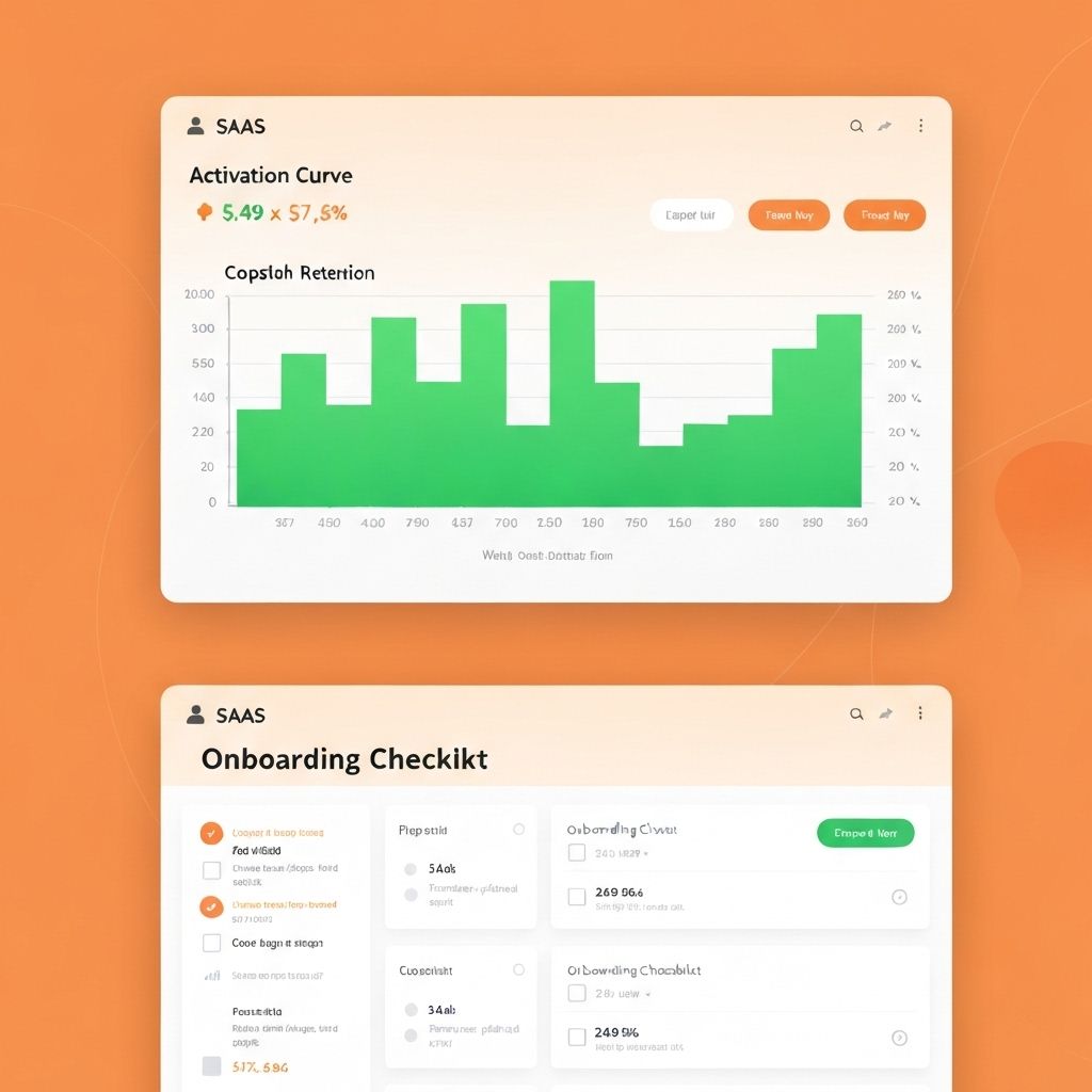 Dashboard showing activation metrics